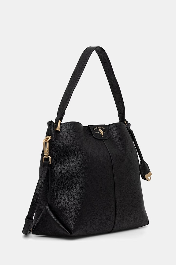 U.S. Polo Assn. crossbody kabelka dámska z imitácie kože ROYAL STEWART BEU3R9065WVP čierna SS26