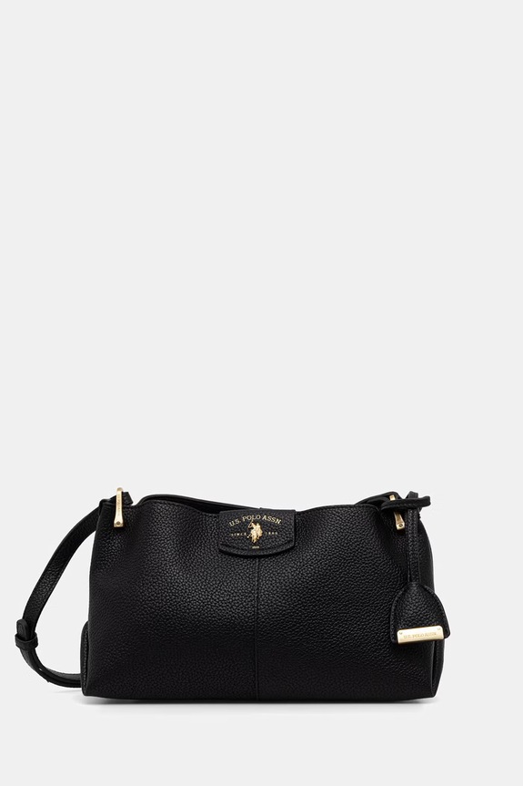 U.S. Polo Assn. crossbody kabelka dámska z imitácie kože ROYAL STEWART čierna BEU3R9066WVP