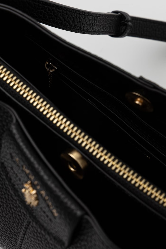 U.S. Polo Assn. crossbody kabelka dámska z imitácie kože ROYAL STEWART BEU3R9066WVP čierna