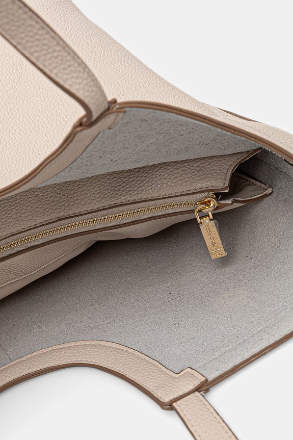 U.S. Polo Assn. Τσάντα shopper γυναικεία από απομίμηση δέρματος LAWSON BEU8L9054WVP μπεζ
