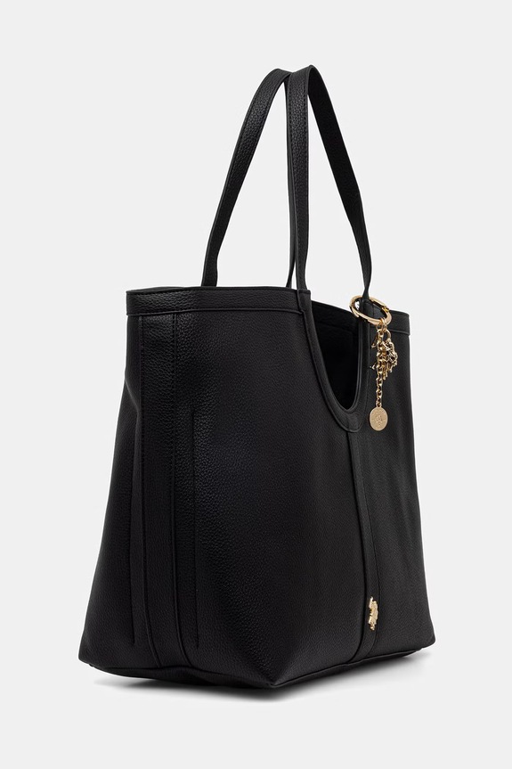 U.S. Polo Assn. kabelka typu shopper dámska z imitácie kože LAWSON BEU8L9054WVP čierna SS26
