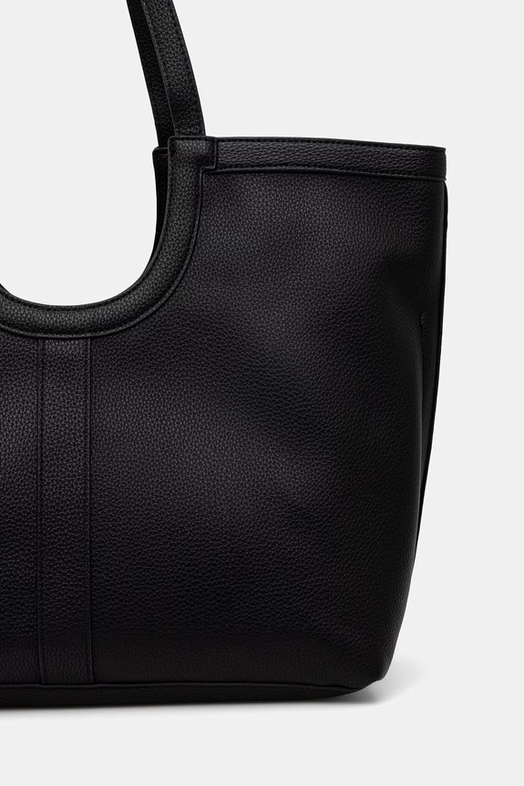 Doplnky U.S. Polo Assn. kabelka typu shopper dámska z imitácie kože LAWSON BEU8L9054WVP čierna