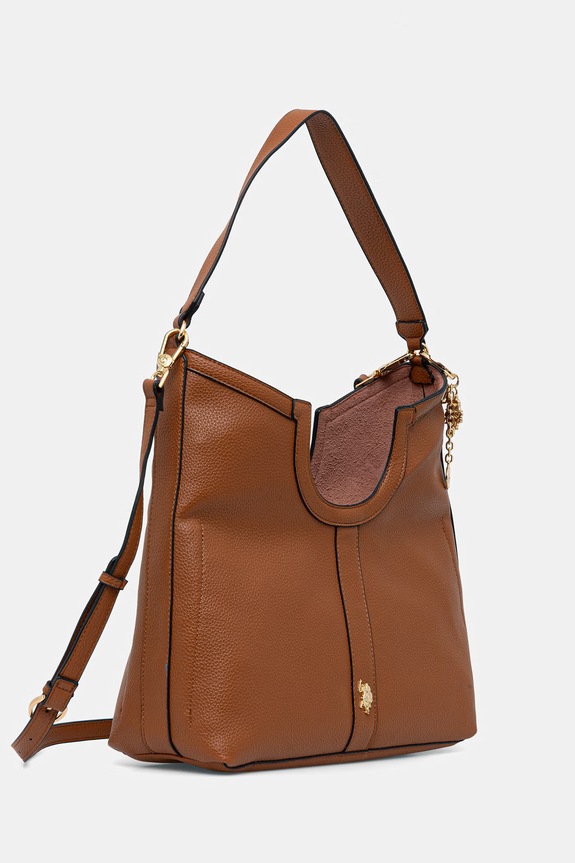 U.S. Polo Assn. vászontáska női műbőr LAWSON BEU8L9058WVP barna SS26
