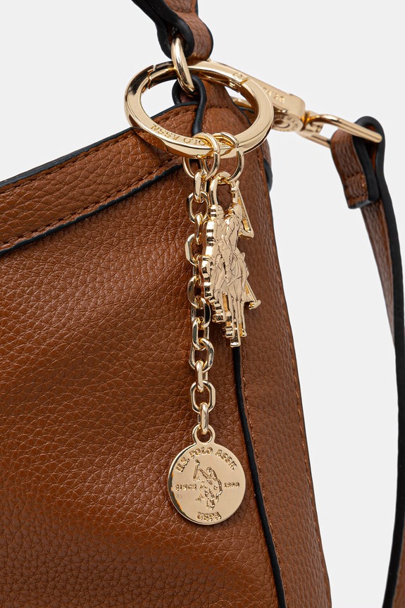 U.S. Polo Assn. vászontáska női műbőr LAWSON barna BEU8L9058WVP