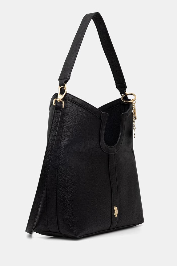 U.S. Polo Assn. műbőr női vászontáska LAWSON BEU8L9058WVP fekete SS26