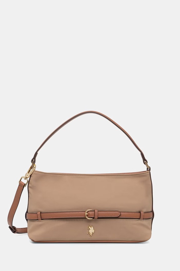 U.S. Polo Assn. crossbody kabelka dámska HOUSTON béžová BEUHU9080WZC