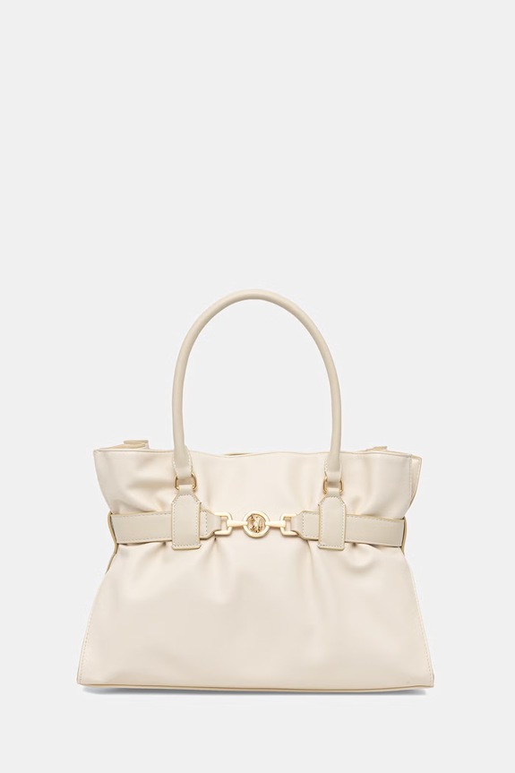 U.S. Polo Assn. torebka shopper damska JANE beżowy BEUJ09039WVP
