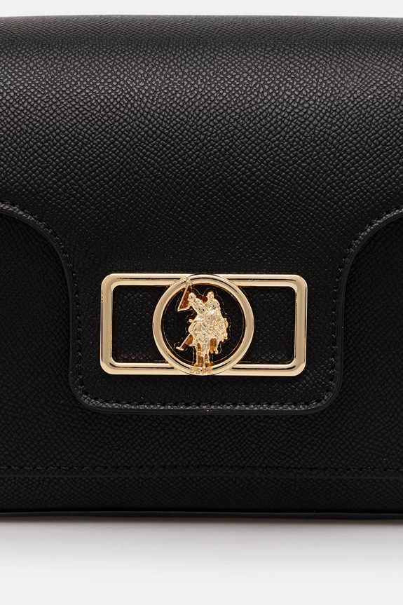 U.S. Polo Assn. Torba preko ramena za žene od imitacije kože JONES crna BEUJ89082WVP