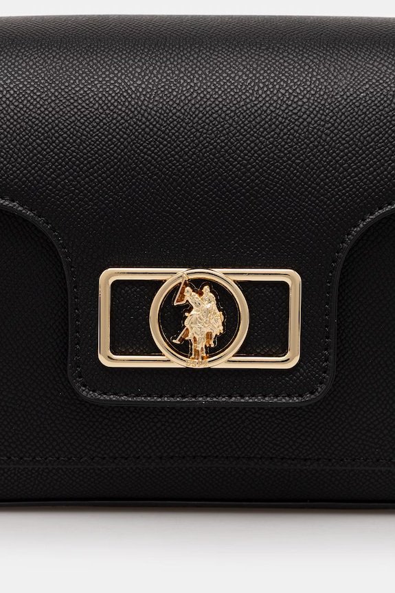 U.S. Polo Assn. Torba preko ramena za žene od imitacije kože JONES crna BEUJ89082WVP