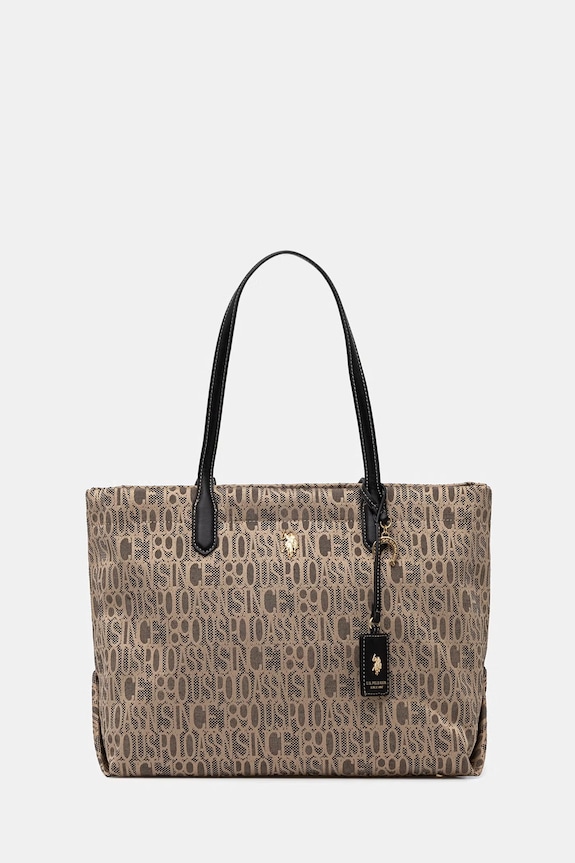 U.S. Polo Assn. shopper γυναικεία JACQUARD μπεζ BEUJG9131WZC