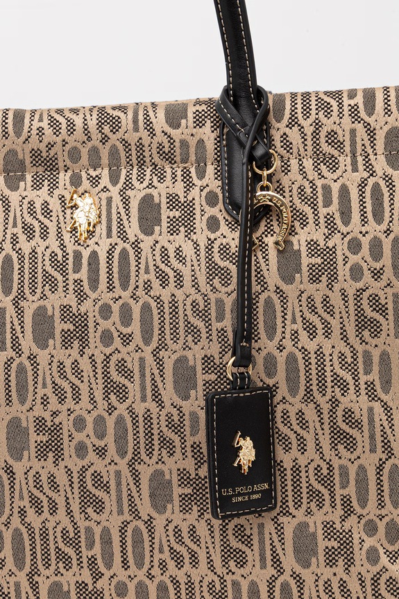 U.S. Polo Assn. shopper γυναικεία JACQUARD BEUJG9131WZC μπεζ