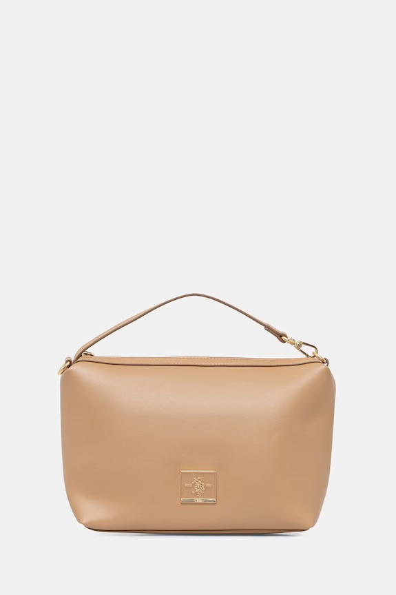 U.S. Polo Assn. kabelka typu shopper dámska z imitácie kože MARGARET béžová BEUMF9044WVP