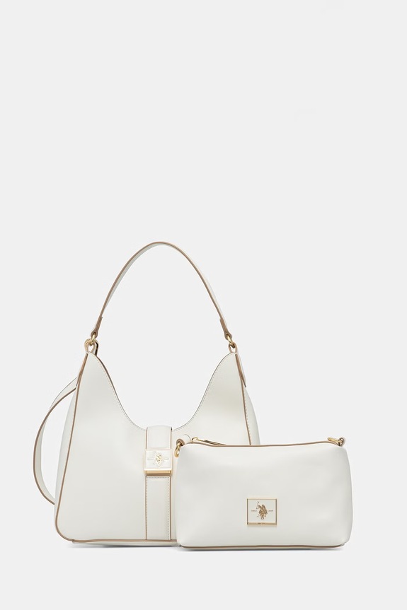 U.S. Polo Assn. crossbody kabelka dámska z imitácie kože MARGARET béžová BEUMF9045WVP