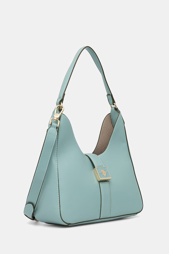 U.S. Polo Assn. crossbody kabelka dámska z imitácie kože MARGARET BEUMF9045WVP tyrkysová SS26