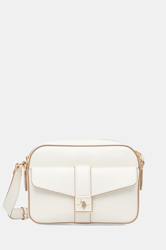 U.S. Polo Assn. crossbody torbica ženska iz umetnega usnja MARGARET bež BEUMF9046WVP