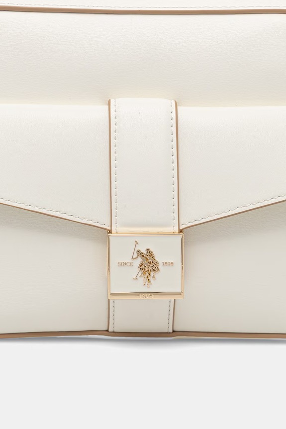 U.S. Polo Assn. crossbody torbica ženska iz umetnega usnja MARGARET bež BEUMF9046WVP