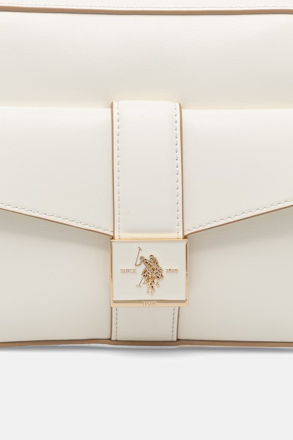 U.S. Polo Assn. borsa a tracollo da donna in similpelle MARGARET beige BEUMF9046WVP