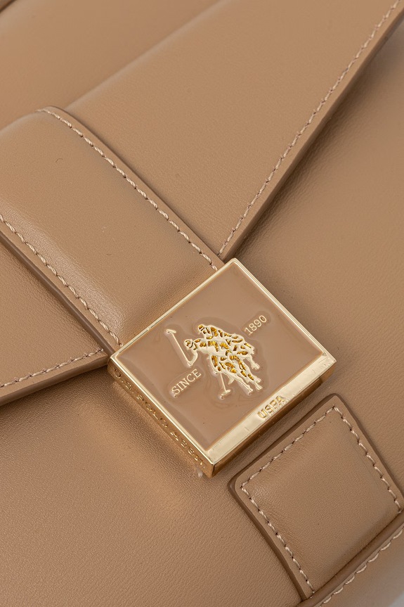 U.S. Polo Assn. crossbody kabelka dámská z imitace kůže MARGARET béžová BEUMF9046WVP