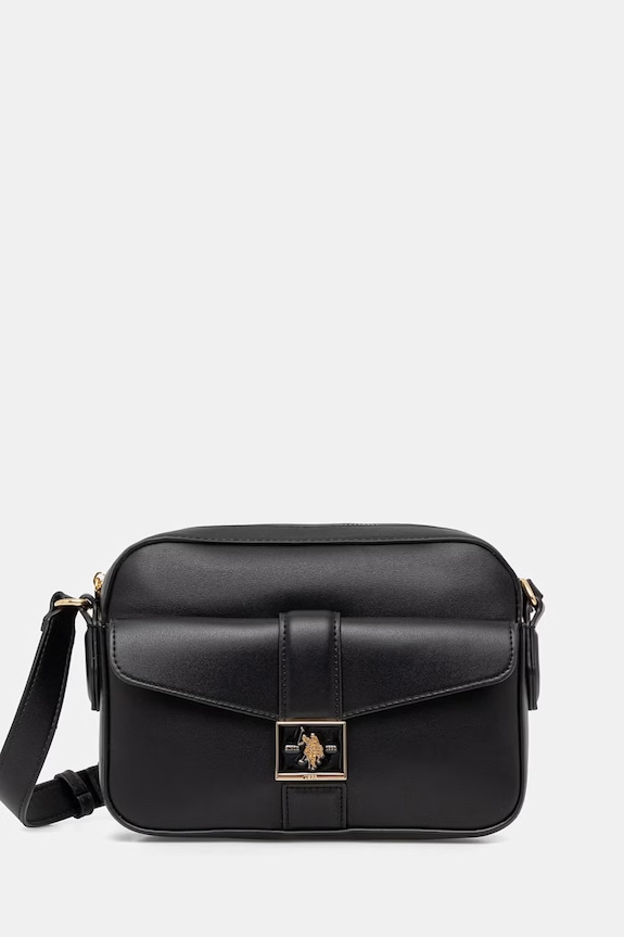 U.S. Polo Assn. crossbody torbica ženska iz umetnega usnja MARGARET črna BEUMF9046WVP