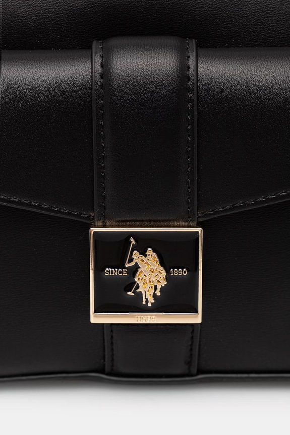 U.S. Polo Assn. crossbody torbica ženska iz umetnega usnja MARGARET črna BEUMF9046WVP