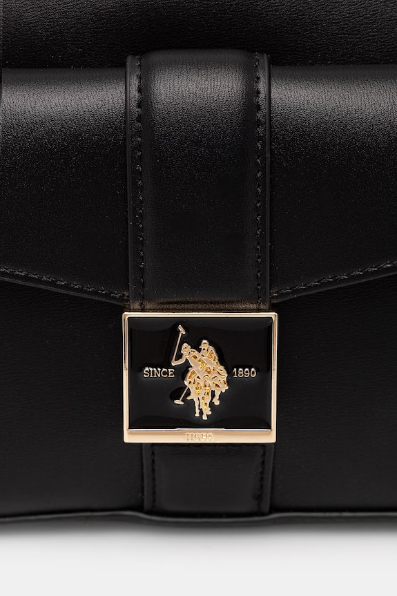 U.S. Polo Assn. crossbody torbica ženska iz umetnega usnja MARGARET črna BEUMF9046WVP