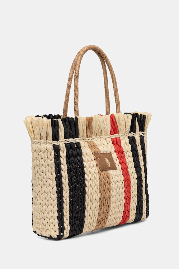 U.S. Polo Assn. torebka shopper damska SOMERSET BEUO19026WL2 beżowy SS26