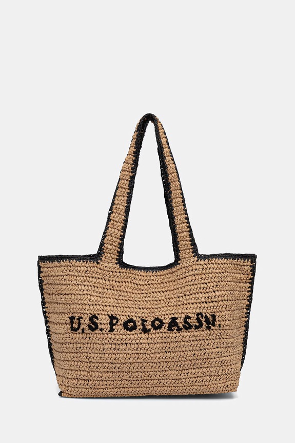 U.S. Polo Assn. kabelka typu shopper dámska SOMERSET béžová BEUO19028WL2