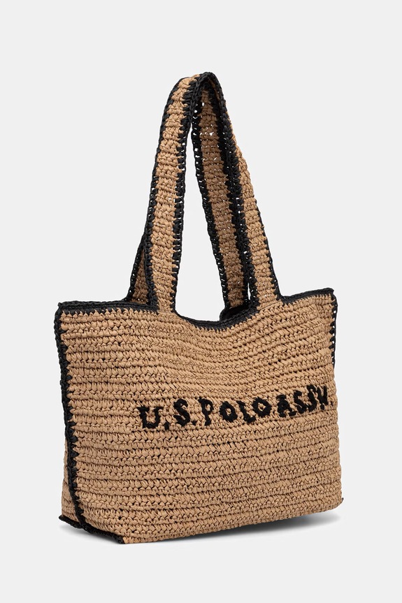 U.S. Polo Assn. kabelka typu shopper dámska SOMERSET BEUO19028WL2 béžová SS26