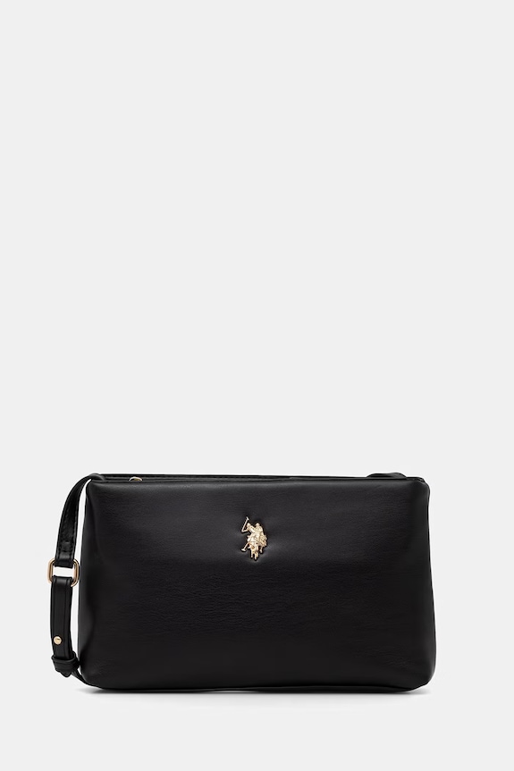 U.S. Polo Assn. crossbody torba za žene od imitacije kože CEREMONY crna BEUQC6455WVP