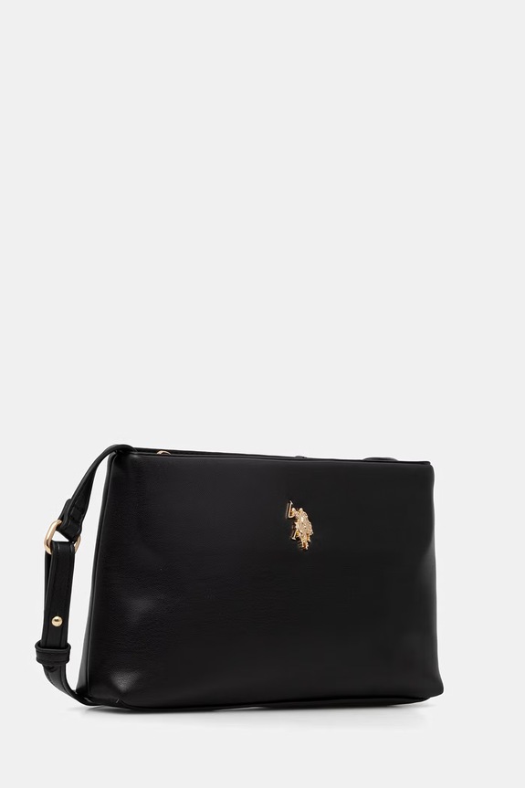 U.S. Polo Assn. crossbody torba za žene od imitacije kože CEREMONY BEUQC6455WVP crna SS26