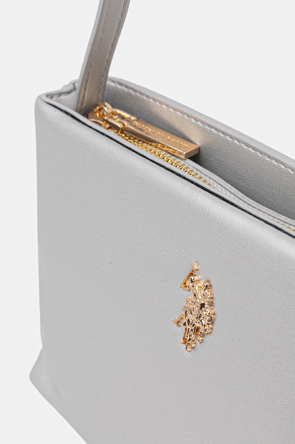 U.S. Polo Assn. Crossbody torba za žene od imitacije kože CEREMONY srebrna BEUQC6455WVP