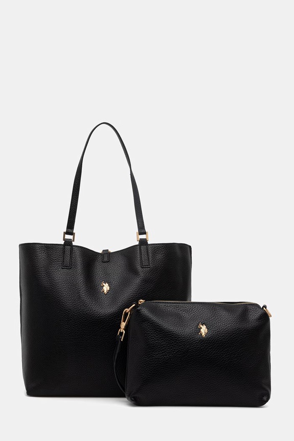 Τσάντα δυο όψεων U.S. Polo Assn. ROGERSVILLE εμπριμέ μαύρο BEURR9097WVP