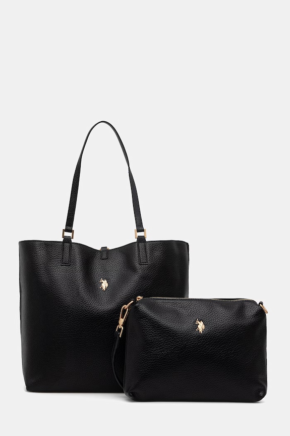 Τσάντα δυο όψεων U.S. Polo Assn. ROGERSVILLE εμπριμέ μαύρο BEURR9097WVP