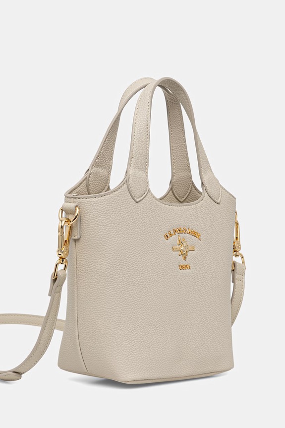 U.S. Polo Assn. crossbody kabelka dámska z imitácie kože STANFORD BEUSS9075WVP béžová SS26