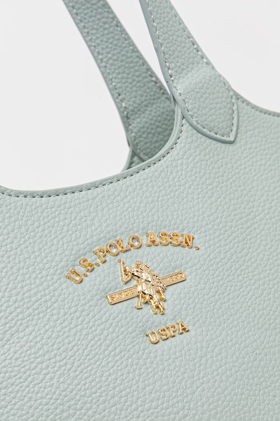 U.S. Polo Assn. crossbody kabelka dámska z imitácie kože STANFORD BEUSS9075WVP tyrkysová