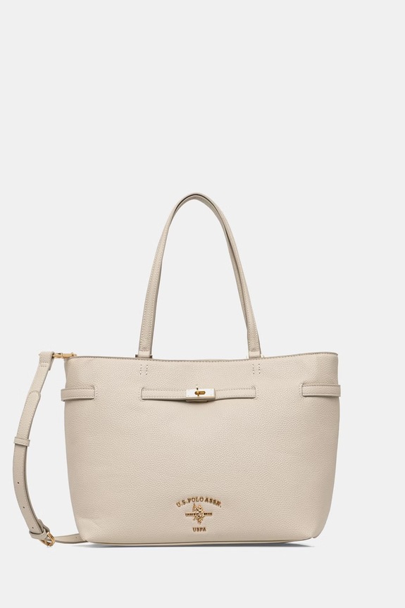 U.S. Polo Assn. torebka STANFORD nie mieści A4 beżowy BIUSS8881WVP