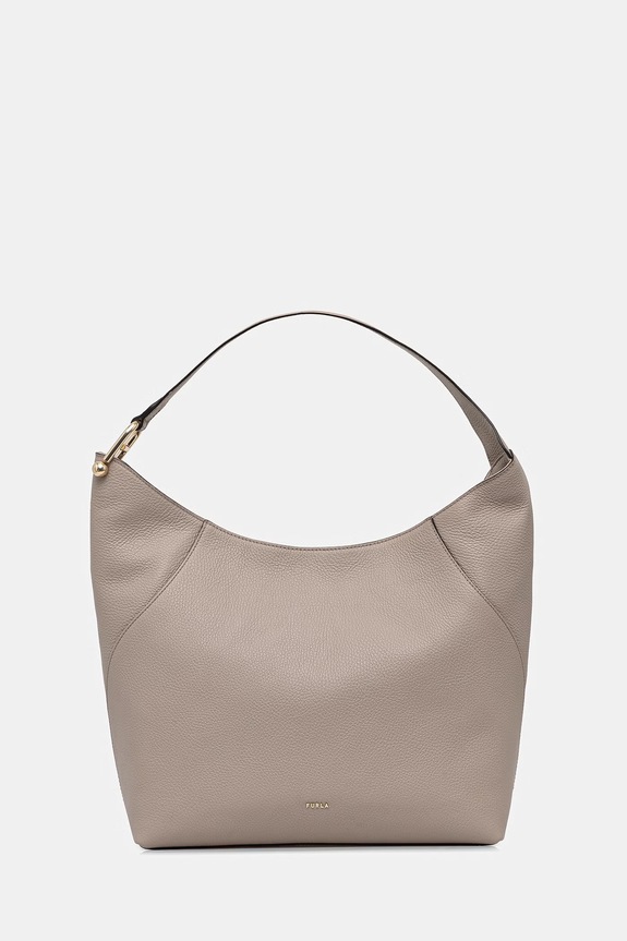 Furla poșetă de piele Lara L uni bej WBO1876.HSF000.4488S