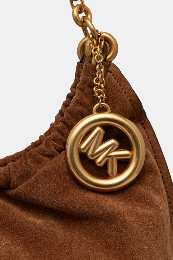 MICHAEL Michael Kors shopper γυναικεία δερμάτινη καφέ 30S6A15L7S