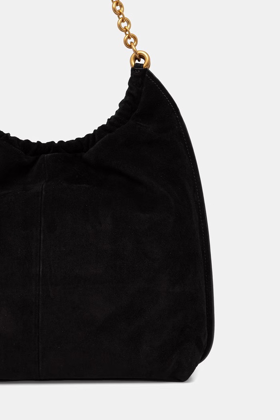 Αξεσουάρ MICHAEL Michael Kors shopper γυναικεία δερμάτινη 30S6A15L7S μαύρο