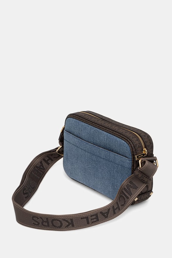 Doplnky MICHAEL Michael Kors crossbody kabelka dámska rifľová 32S6G5VC9C hnedá