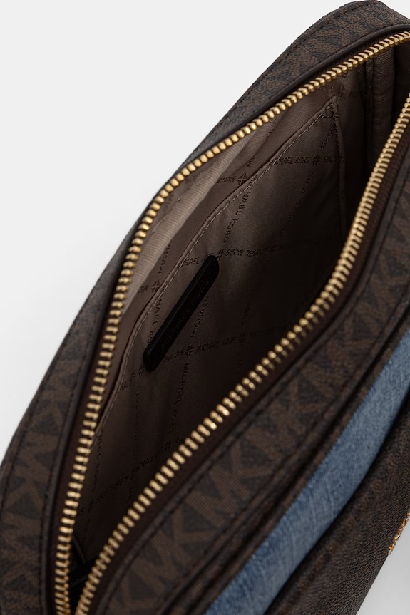 MICHAEL Michael Kors crossbody kabelka dámska rifľová 32S6G5VC9C hnedá