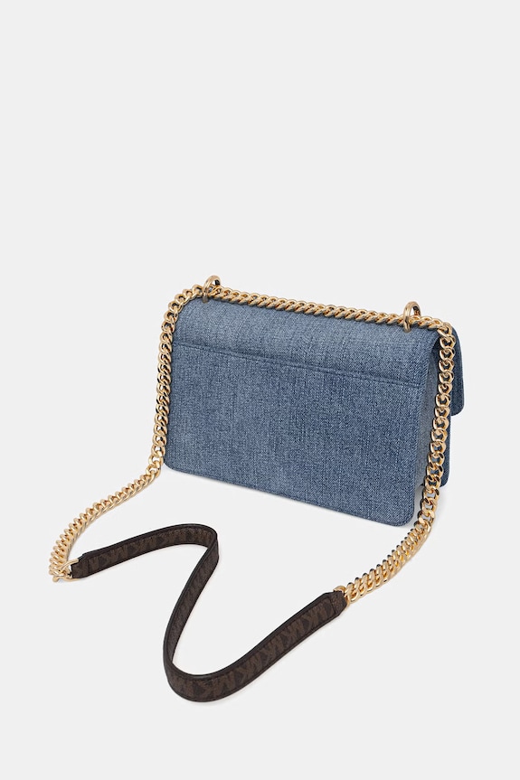 Accesorii MICHAEL Michael Kors geantă crossbody pentru femei, din denim 30S6GC7L3C albastru