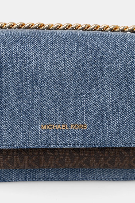 MICHAEL Michael Kors geantă crossbody pentru femei, din denim albastru 30S6GC7L3C
