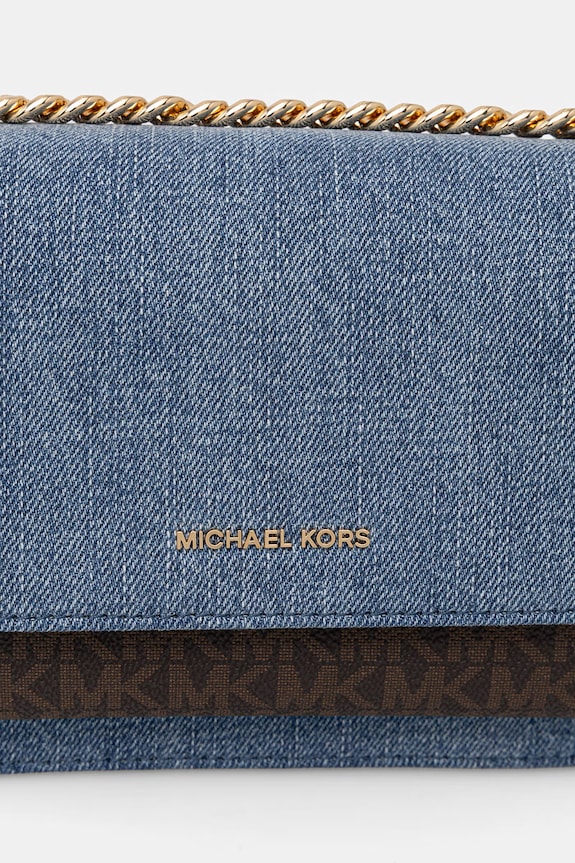 MICHAEL Michael Kors geantă crossbody pentru femei, din denim albastru 30S6GC7L3C
