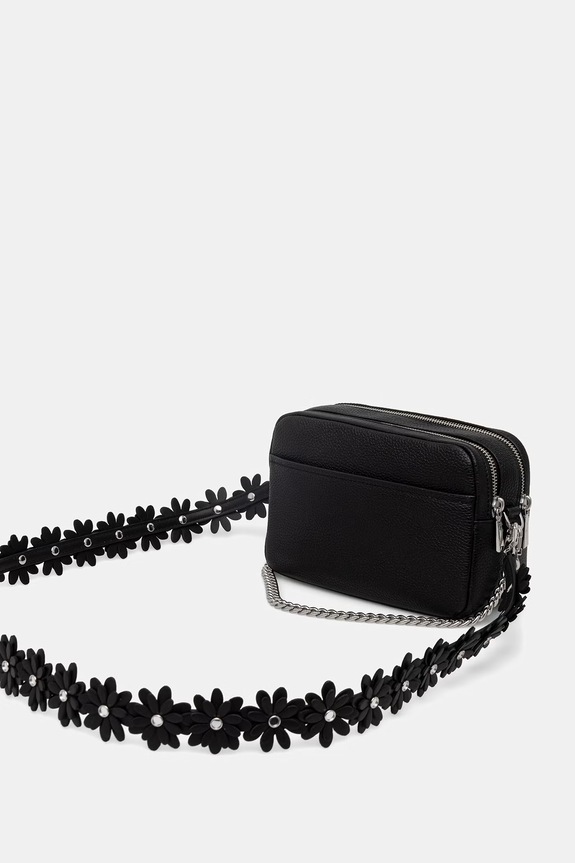 Doplnky MICHAEL Michael Kors crossbody kabelka dámska kožená 32S6SYTC6U čierna