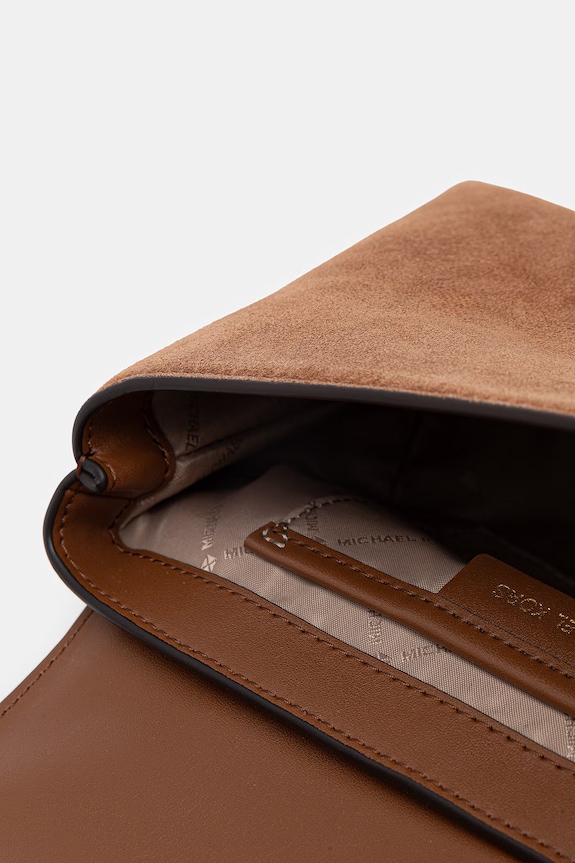MICHAEL Michael Kors torebka zamszowa 30S6A2RS2S brązowy