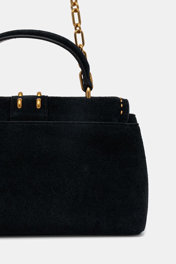 Akcesoria MICHAEL Michael Kors torebka zamszowa 30S6A2RS2S czarny
