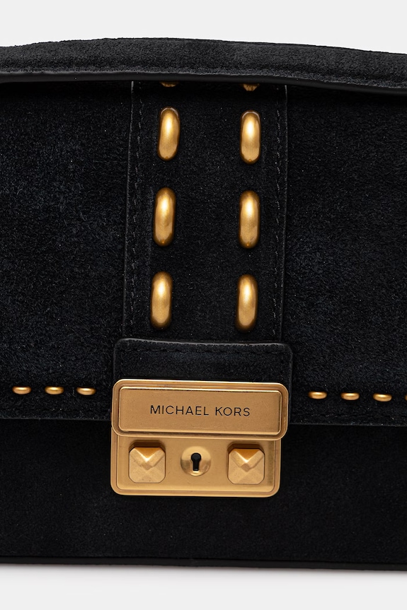 Torbica iz semiša MICHAEL Michael Kors črna 30S6A2RL5S
