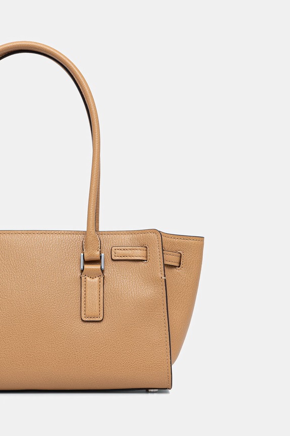 Dodaci MICHAEL Michael Kors tote torba za žene kožna 30F5SNXT0L smeđa