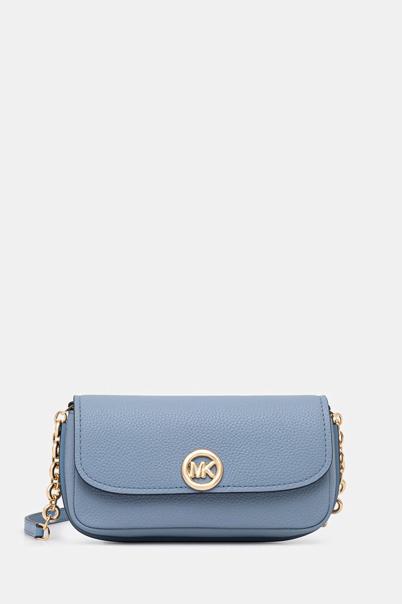 MICHAEL Michael Kors torebka skórzana skóra licowa turkusowy 32S6GY5C5L